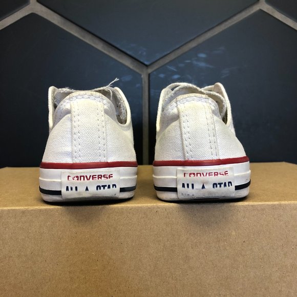 ~Used W/O Box! Youth Converse Chuck Taylor All Star Low GS Optic White Size 3Y - Picture 4 of 6